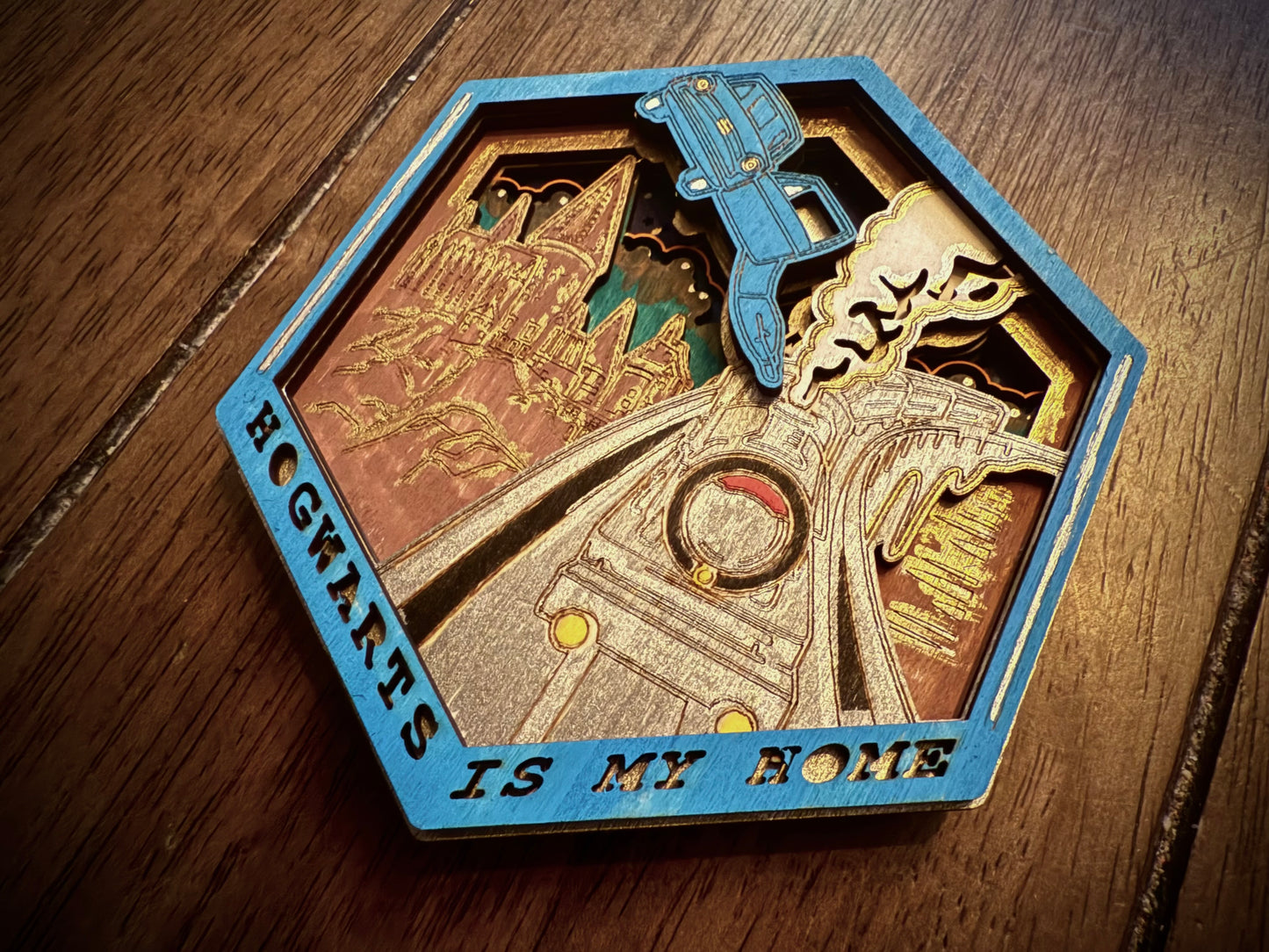Hogwarts Is My Home – Magical Layered Wood Art