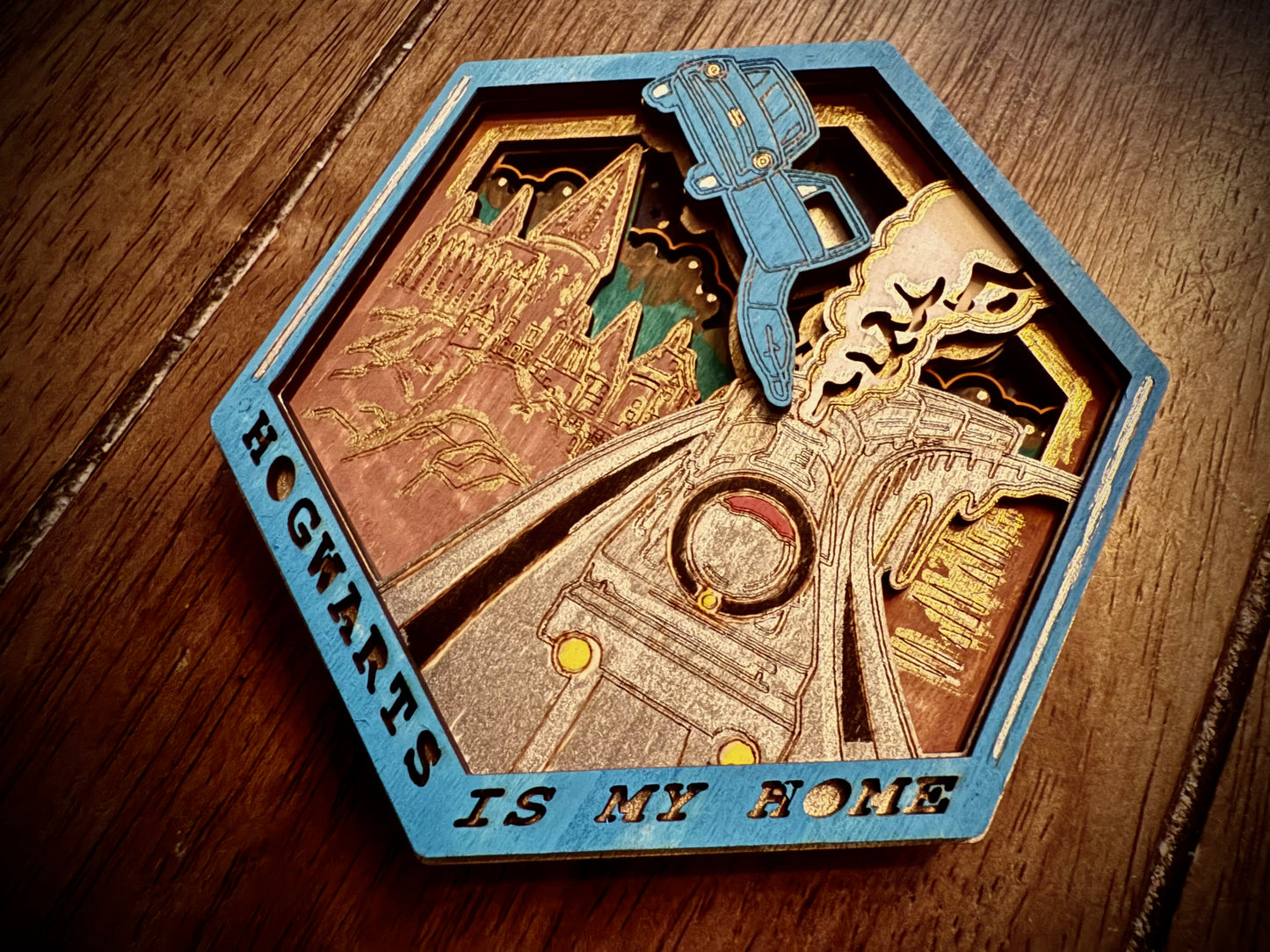 Hogwarts Is My Home – Magical Layered Wood Art