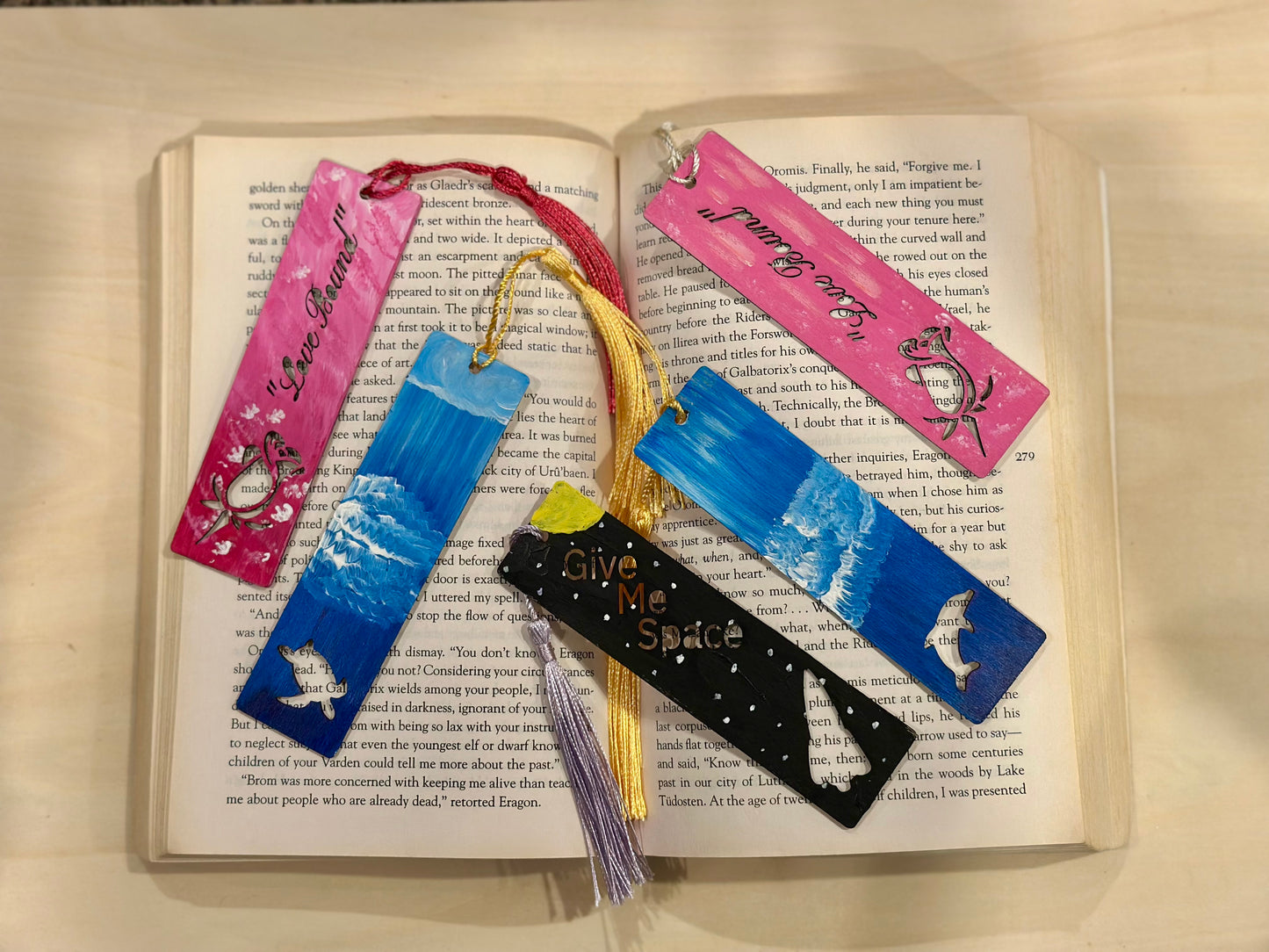 Hand-Painted Bookmarks – Designed & Approved by a 9-Year-Old!